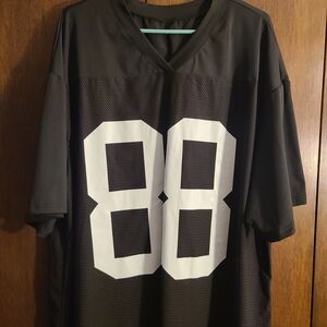 Black Mesh Football Jersey